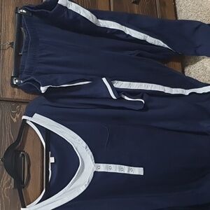 New Navy Plus Size Capri Set 4x